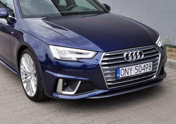 Audi A4 cena 114000 przebieg: 39000, rok produkcji 2019 z Nysa małe 379